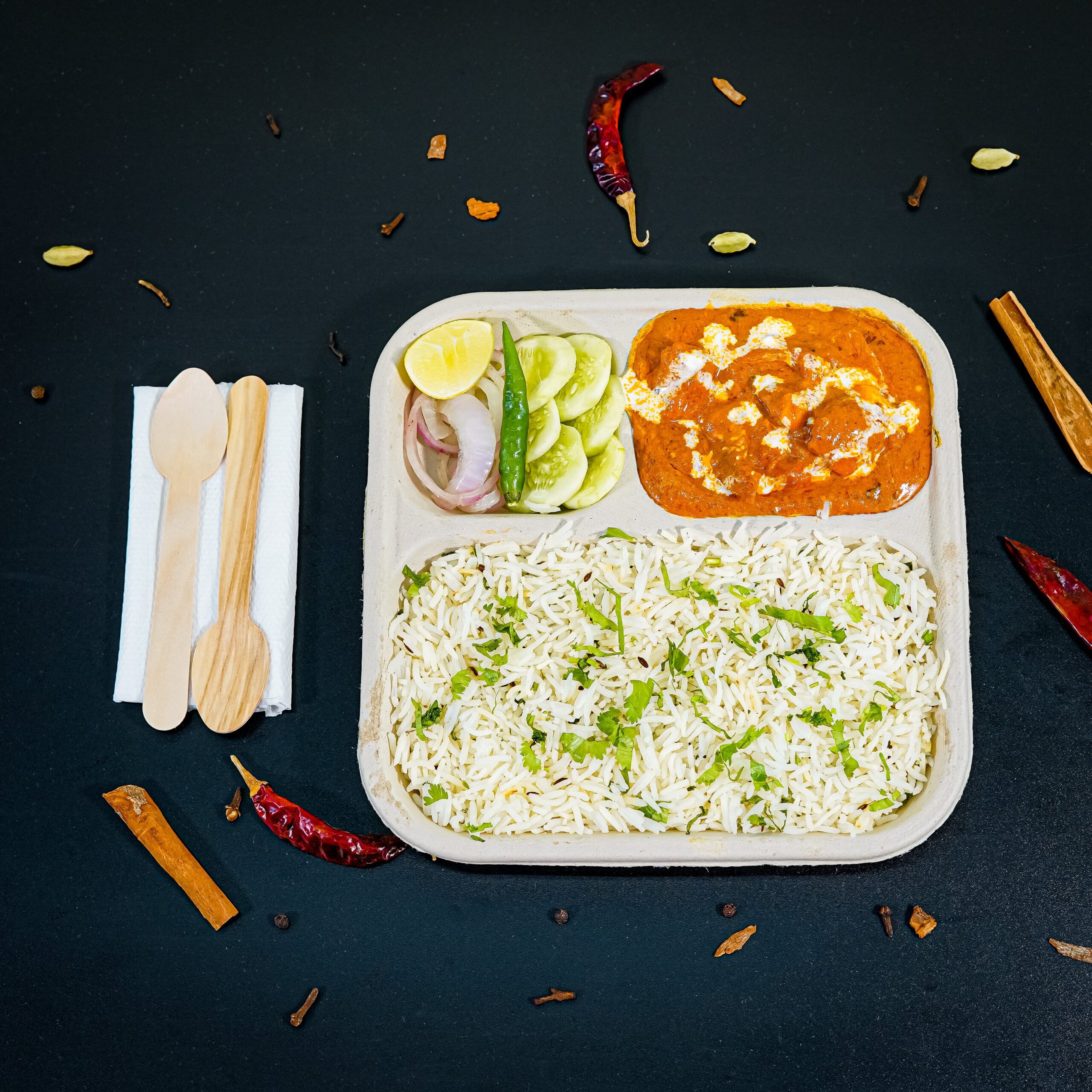 Butter Chicken Rice Bowl-min